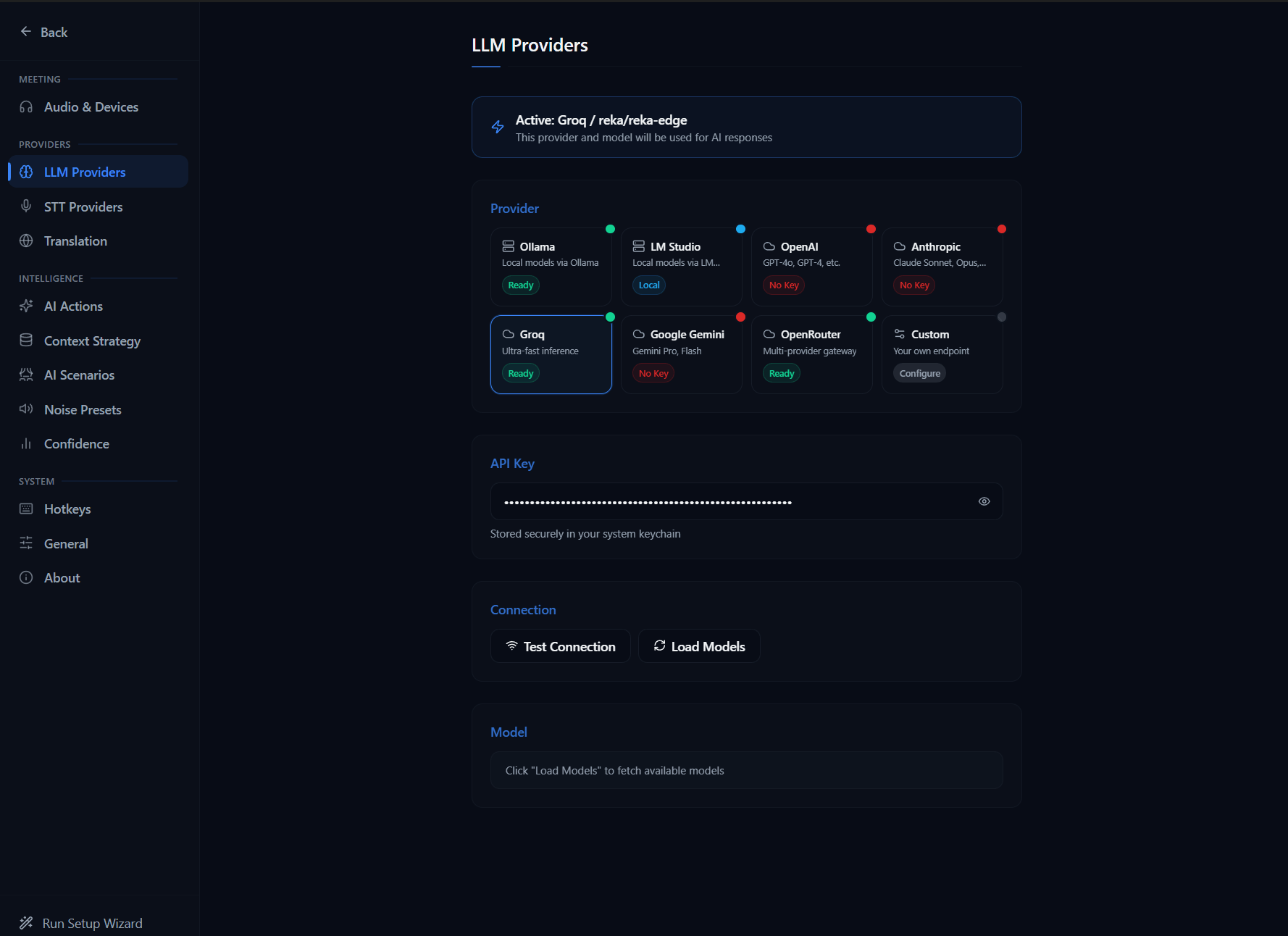 8 LLM Providers screenshot