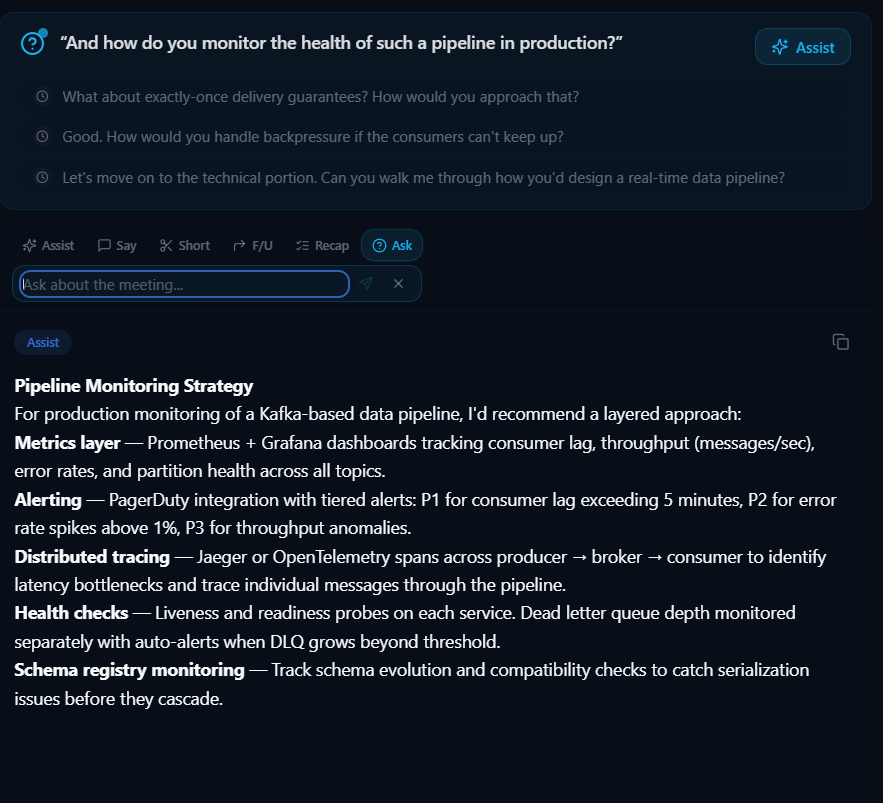 Real-Time AI Copilot screenshot